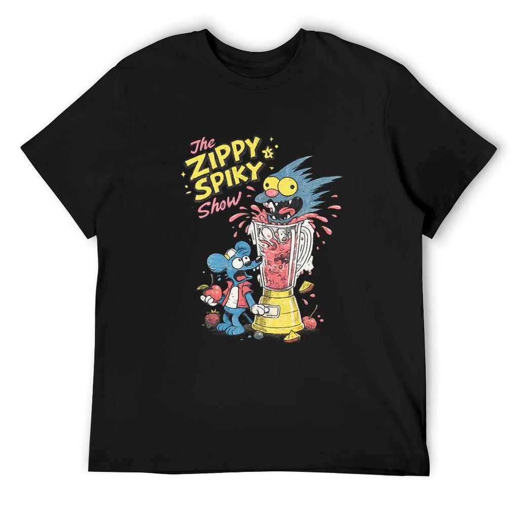 The Zippy Spiky Show Graphic Black T-Shirt