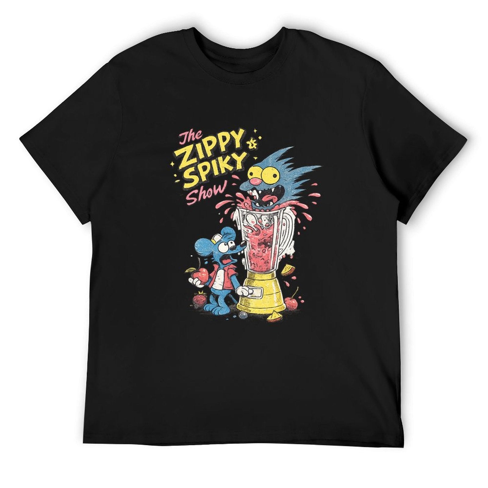 The Zippy Spiky Show Graphic Black T-Shirt