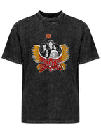 Aerosmith Band Portrait and Winged Logo Graphic T-Shirt