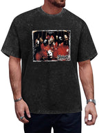 Slipknot Masked Band Group Photo Graphic T-Shirt