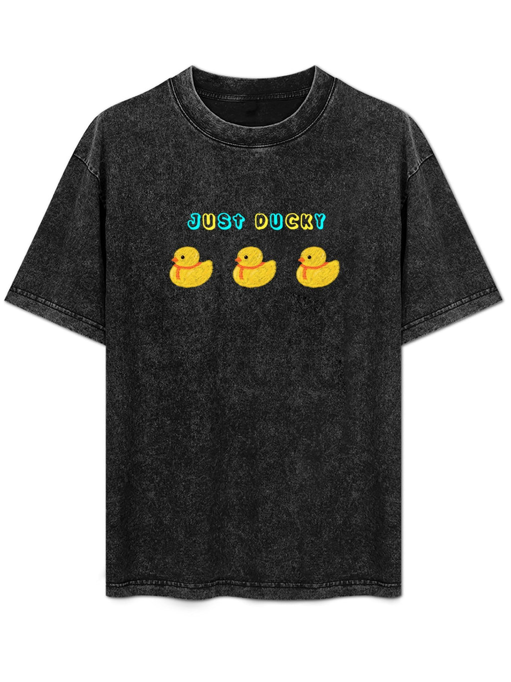 Just Ducky Cartoon Vintage Washed T-Shirt