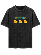 Just Ducky Cartoon Vintage Washed T-Shirt