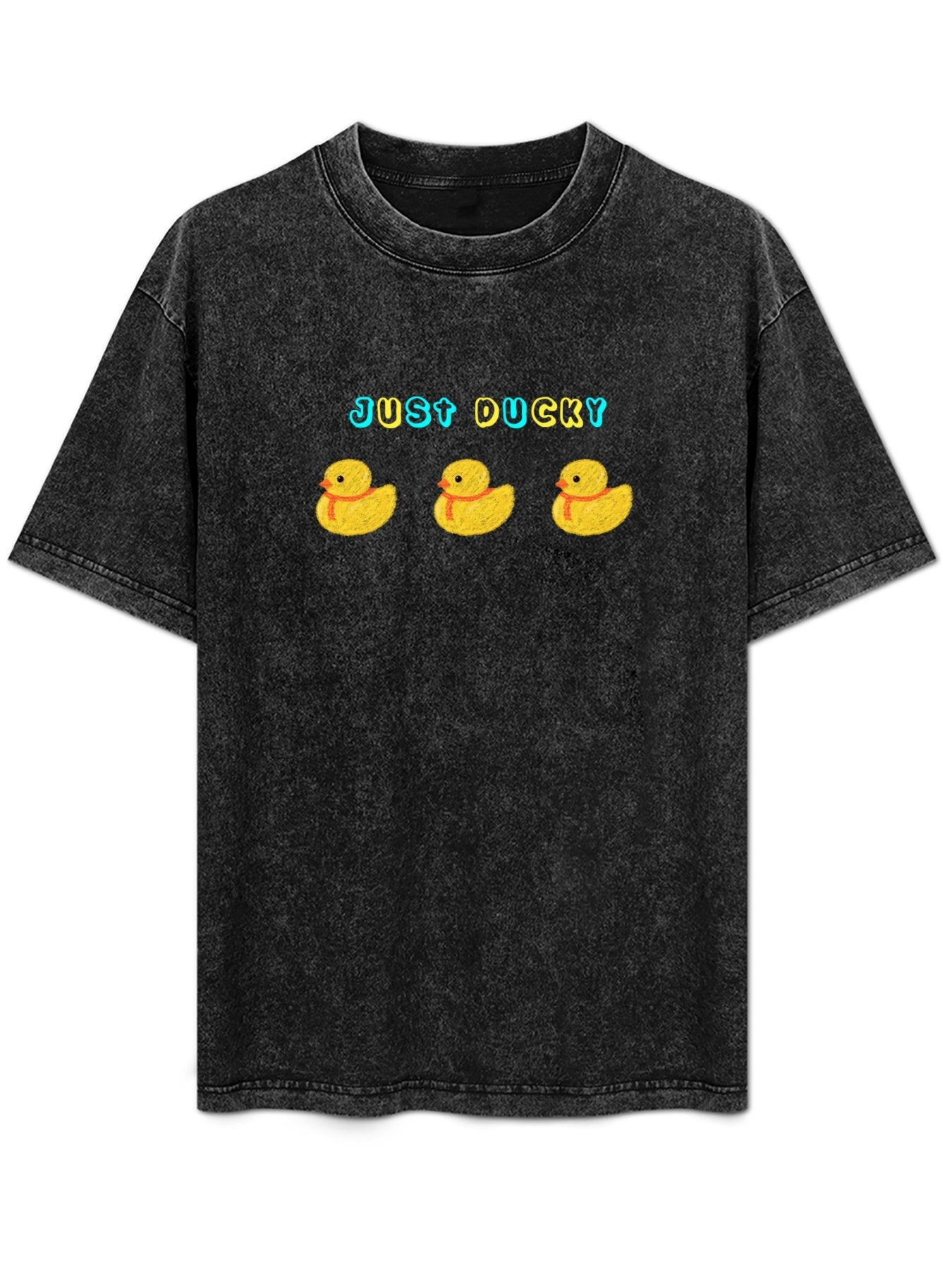 Just Ducky Cartoon Vintage Washed T-Shirt
