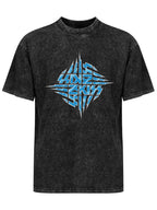 KISS Unmasked Blue Logo Graphic T-Shirt