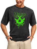 Misfits Green Shamrock Fiend Skull Graphic T-Shirt