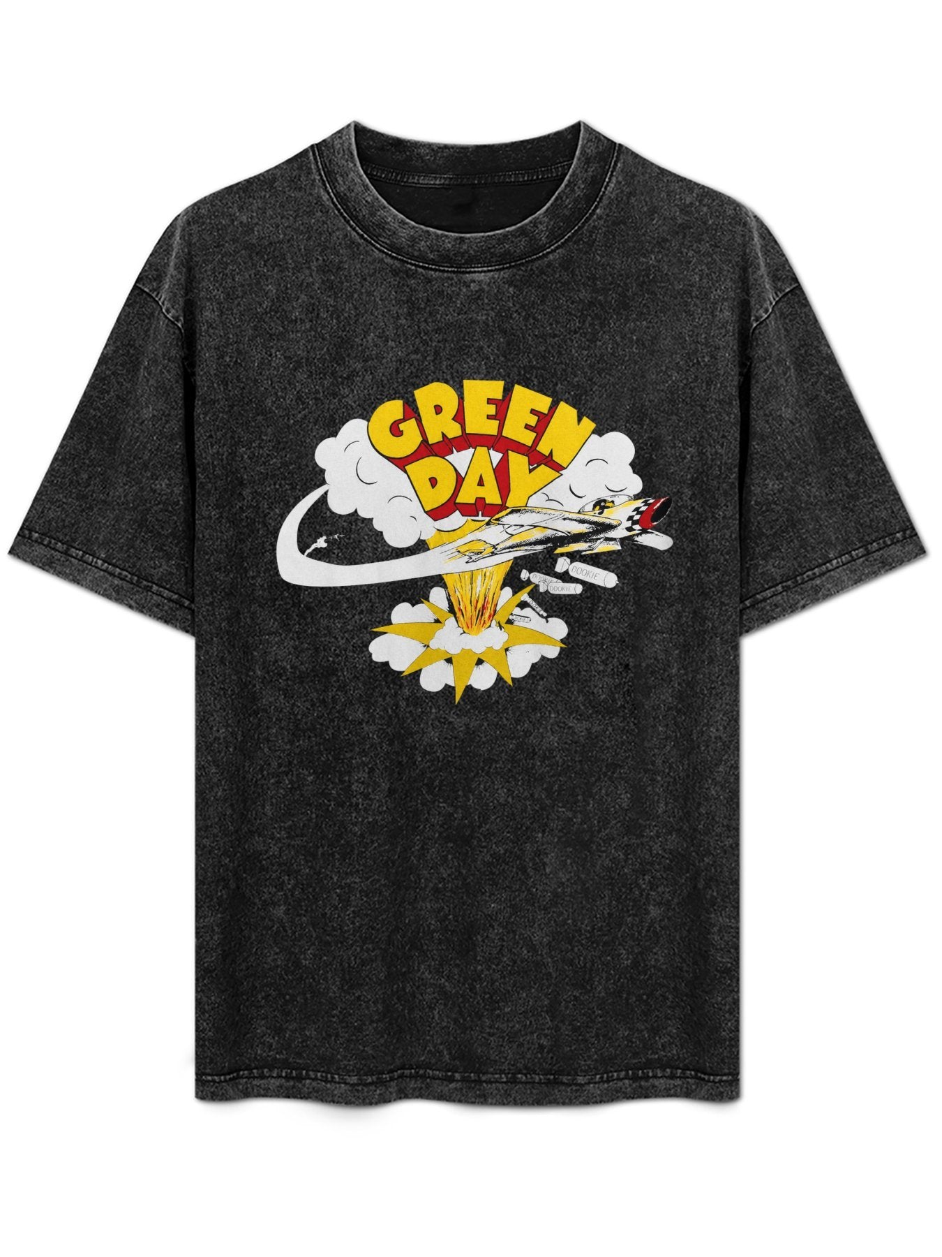 Green Day Jet Explosion Graphic T-Shirt