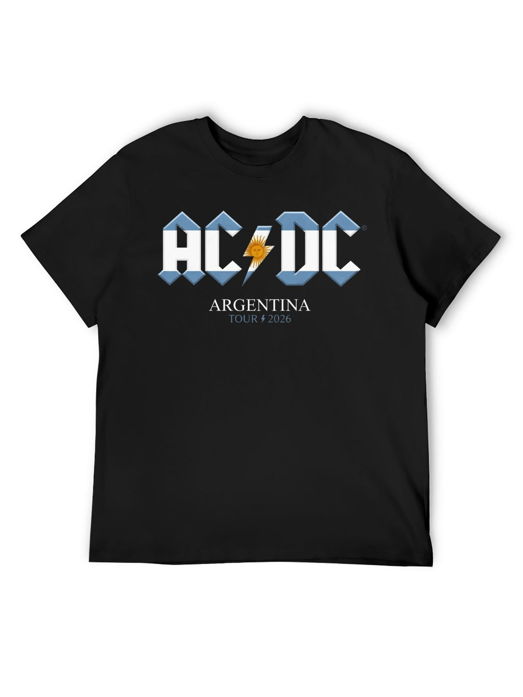 AC/DC Argentina Flag Logo Tour 2026 T-Shirt