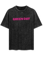 Green Day Pink Logo Graphic T-Shirt