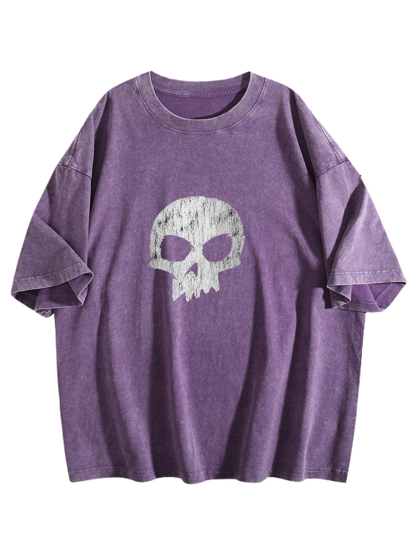 Skull Graphic Washed T-Shirt