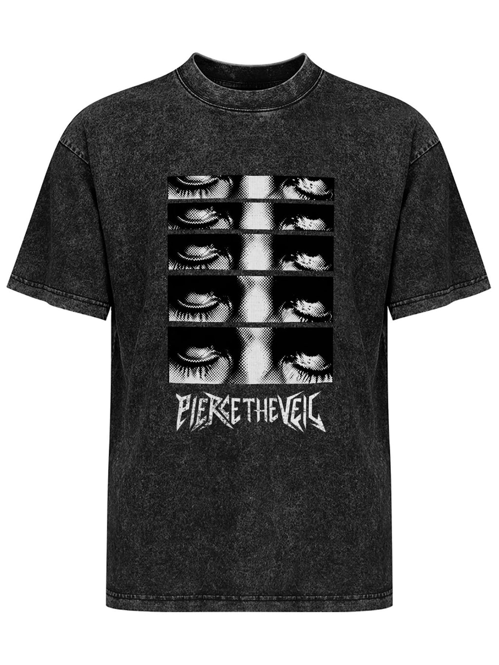 Vintage Washed Pierce The Veil Eyes Graphic T-Shirt