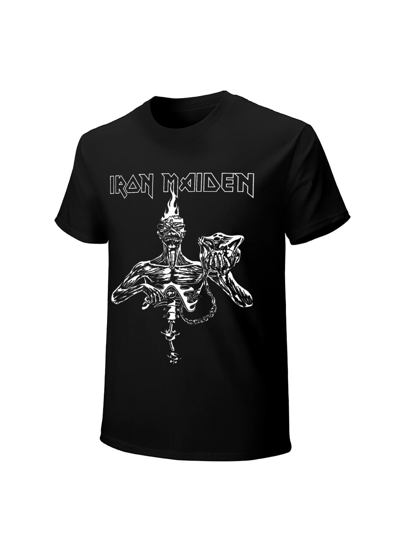 Iron Maiden Black & White Eddie Graphic T-Shirt