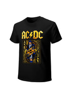 AC/DC Guitarist Ace Card Vintage Rock T-Shirt