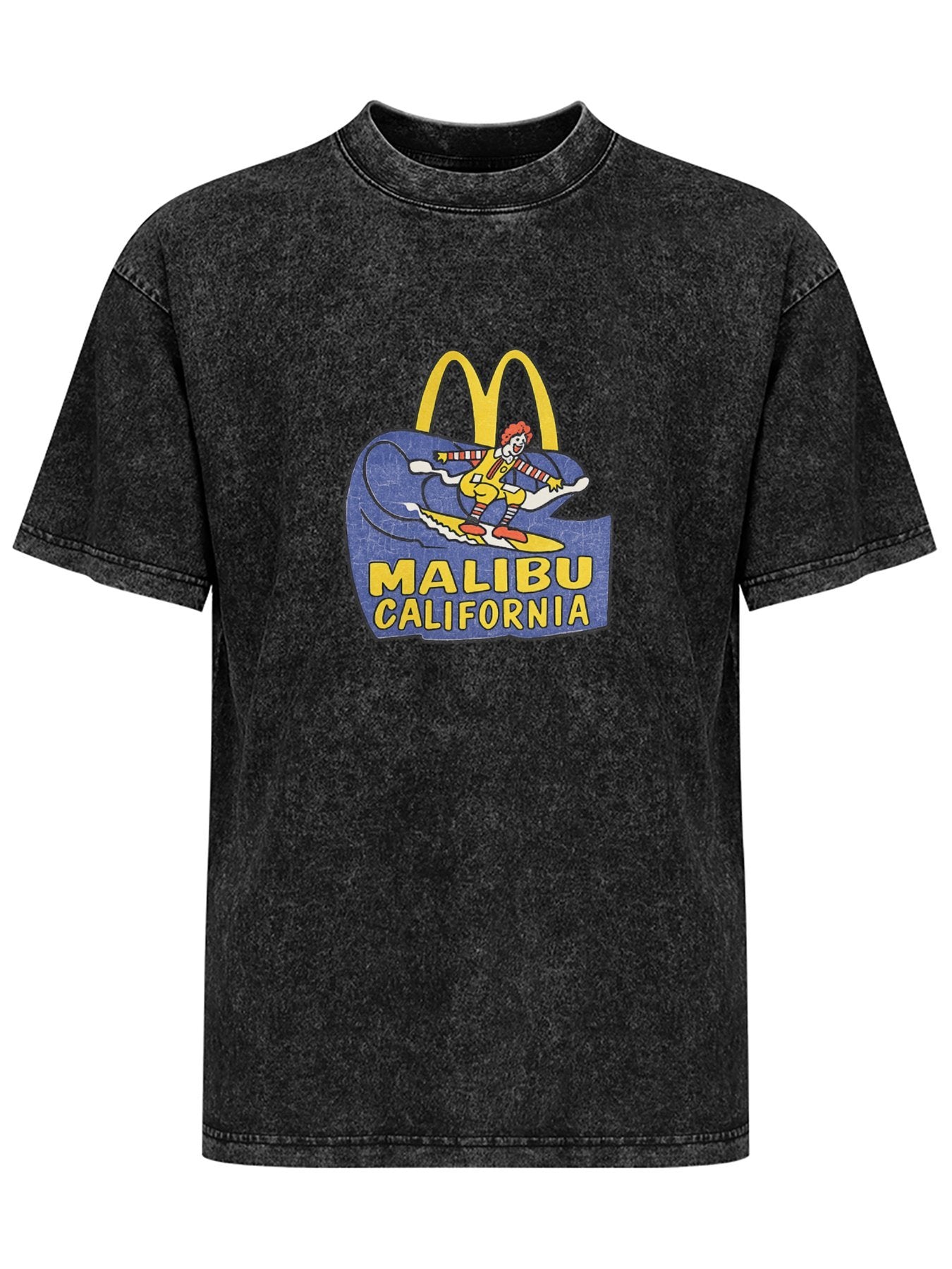 Malibu California Surf Graphic Washed T-Shirt