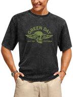 Green Day East Bay California Winged Skull Graphic T-Shirt