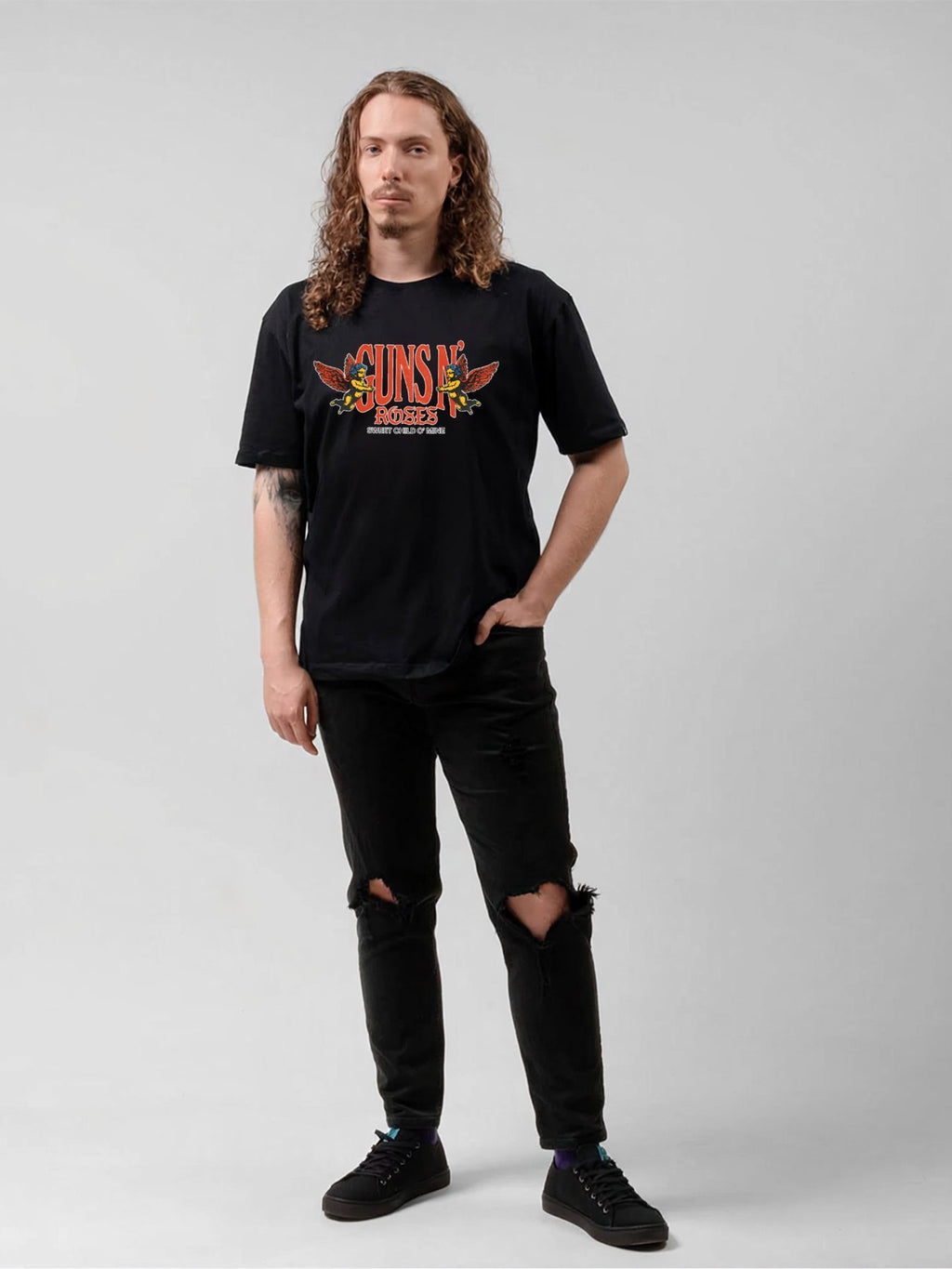 Guns N’ Roses Sweet Child O’ Mine Cherub Graphic T-Shirt