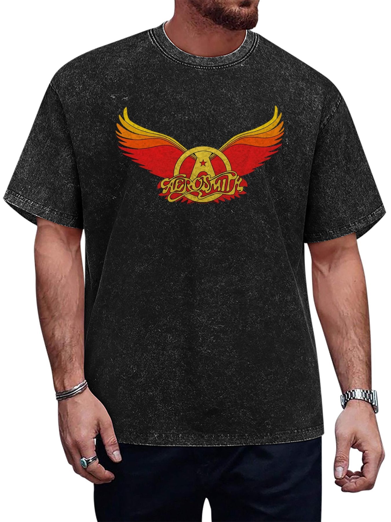 Aerosmith Sunset Winged Logo Graphic T-Shirt Main image