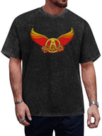 Aerosmith Sunset Winged Logo Graphic T-Shirt