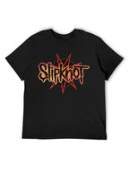 Slipknot Orange Logo Star Graphic T-Shirt