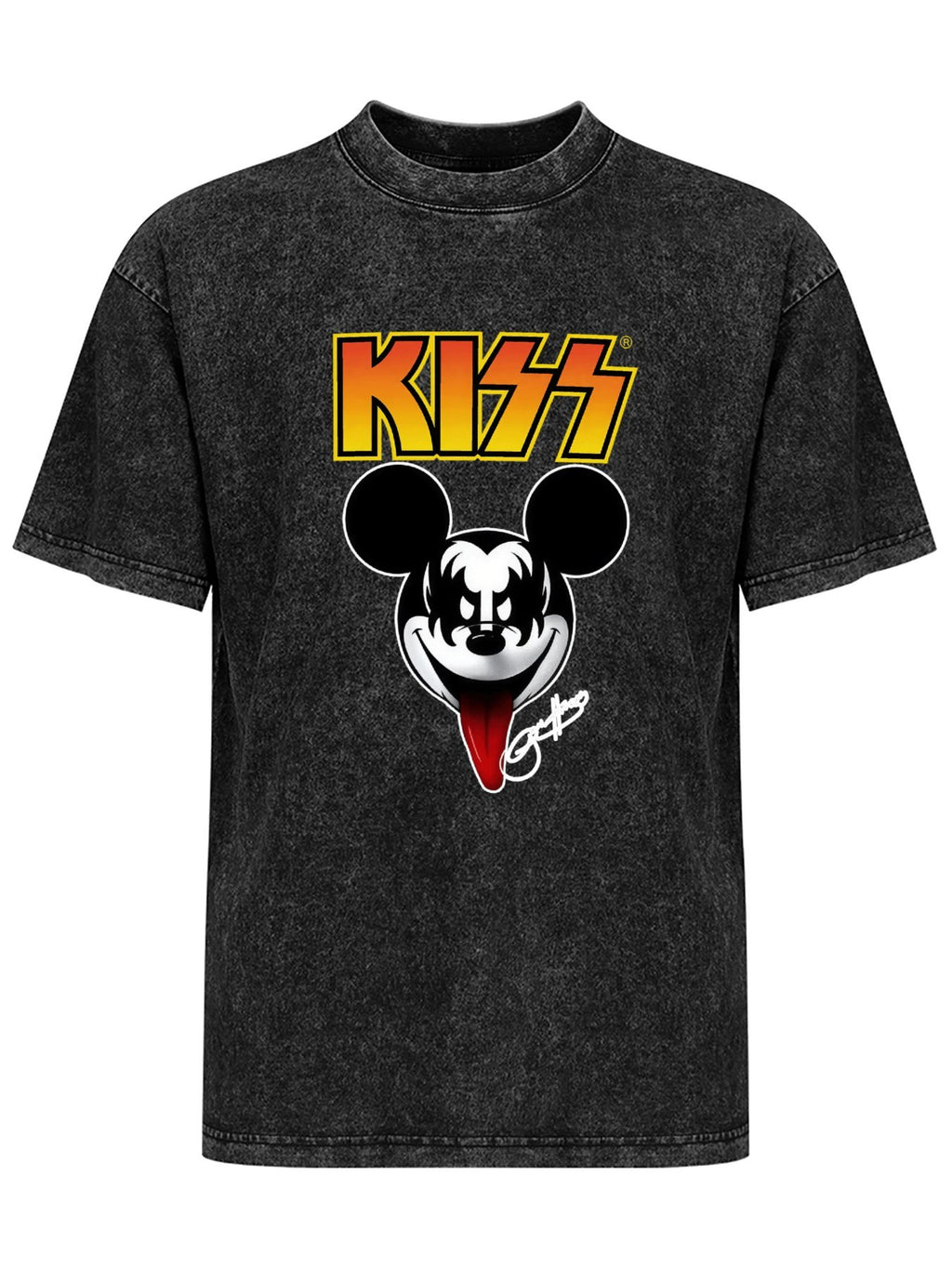 KISS Mickey Mouse Demon Graphic T-Shirt