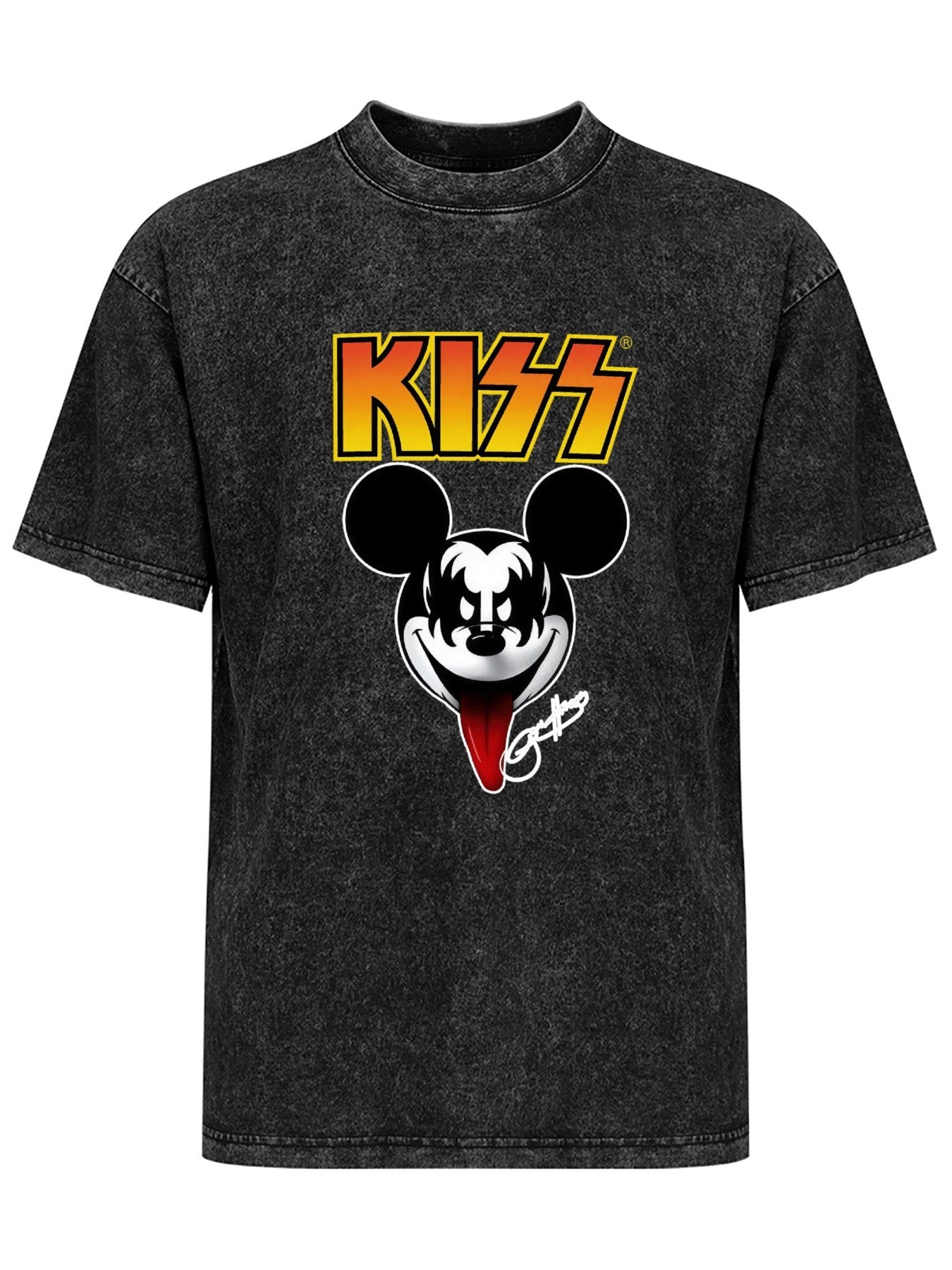 KISS Mickey Mouse Demon Graphic T-Shirt