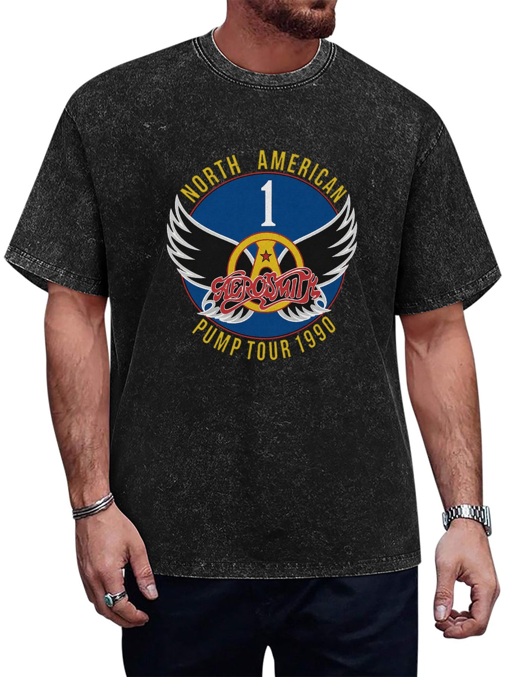 Aerosmith North American Pump Tour 1990 Graphic T-Shirt