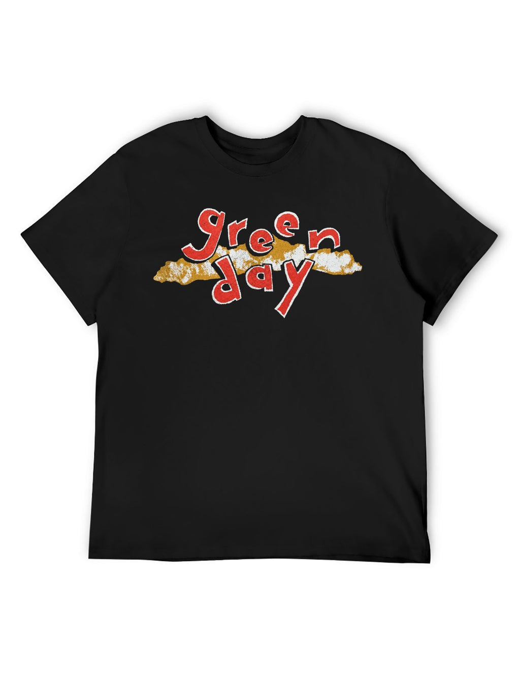 Green Day Distressed Logo Graphic T-Shirt