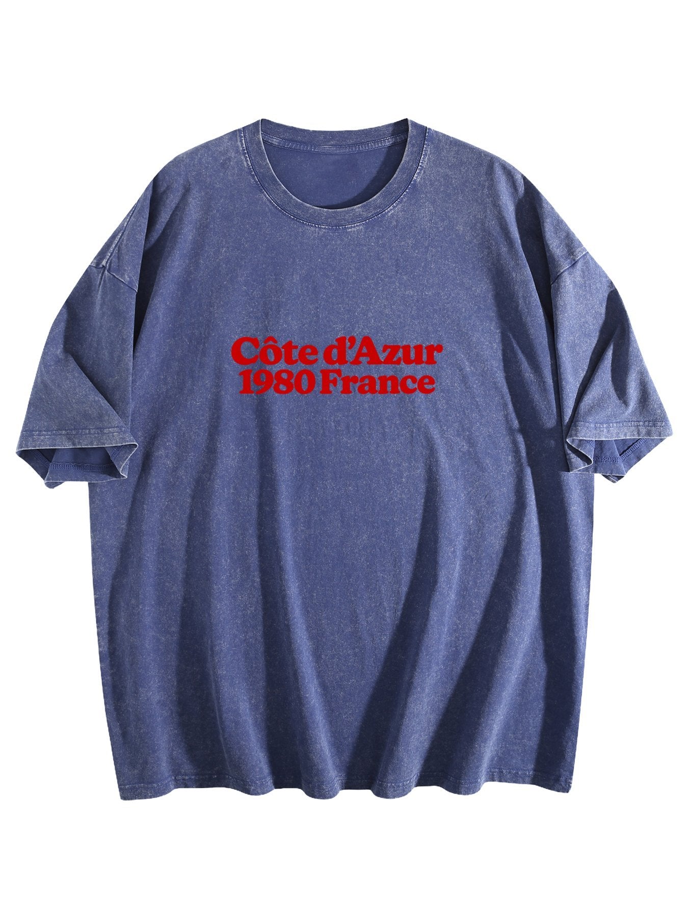 Côte d'Azur 1980 France Graphic Washed T-Shirt