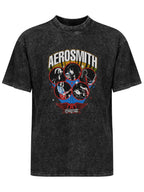 Aerosmith Peace Out Band Collage Graphic T-Shirt