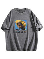 Sade Portrait Graphic Washed T-Shirt
