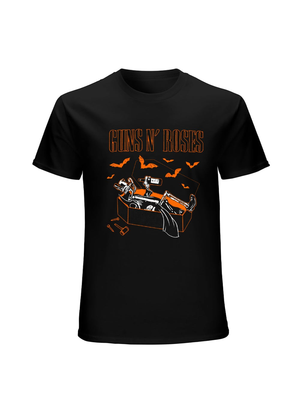 Guns N' Roses Halloween Coffin Graphic T-Shirt