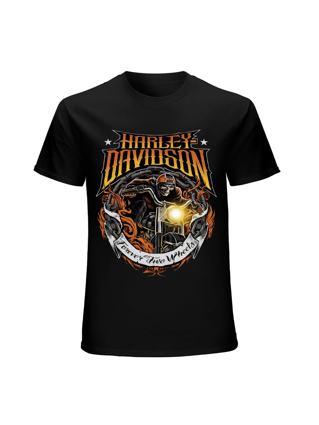 Harley-Davidson Skeleton Rider Forever Two Wheels T-Shirt