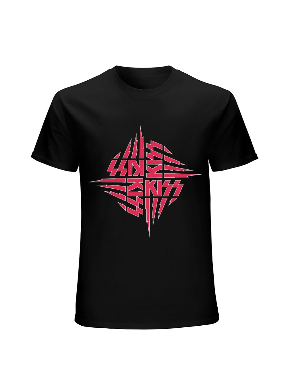 KISS Lightning Star Logo Graphic T-Shirt