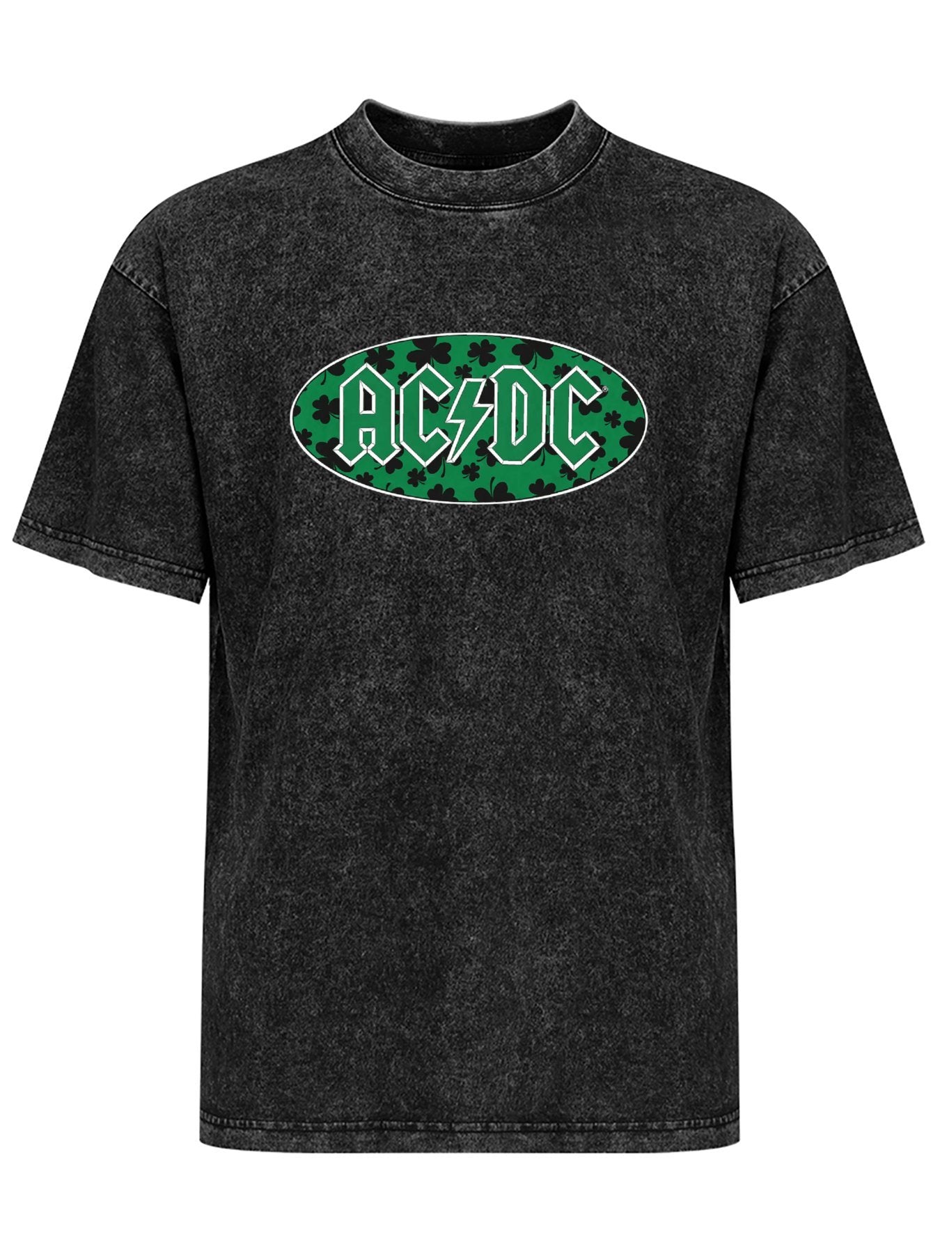 AC/DC Shamrock Logo Graphic T-Shirt