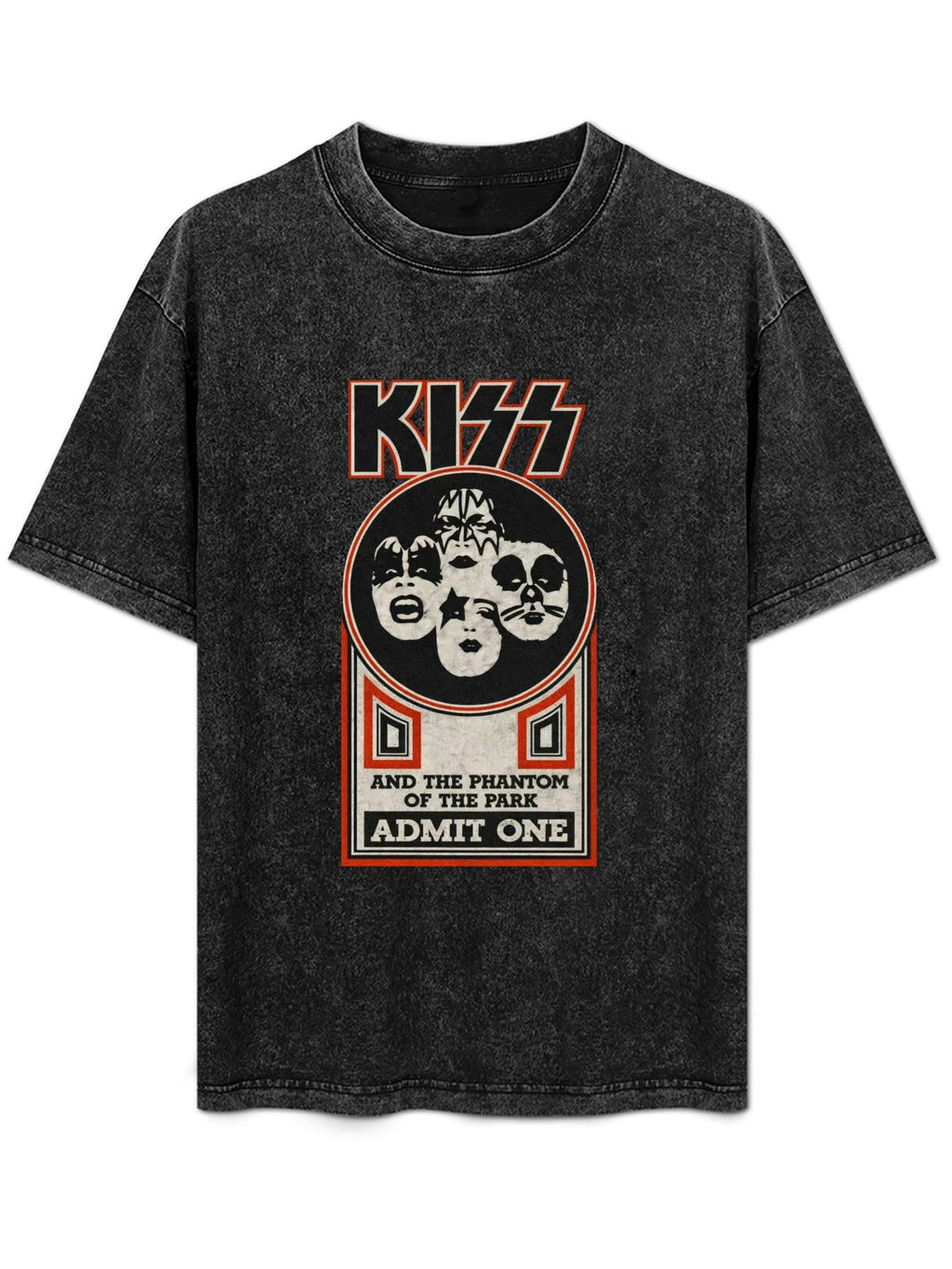 KISS Meets the Phantom of the Park Ticket Graphic T-Shirt