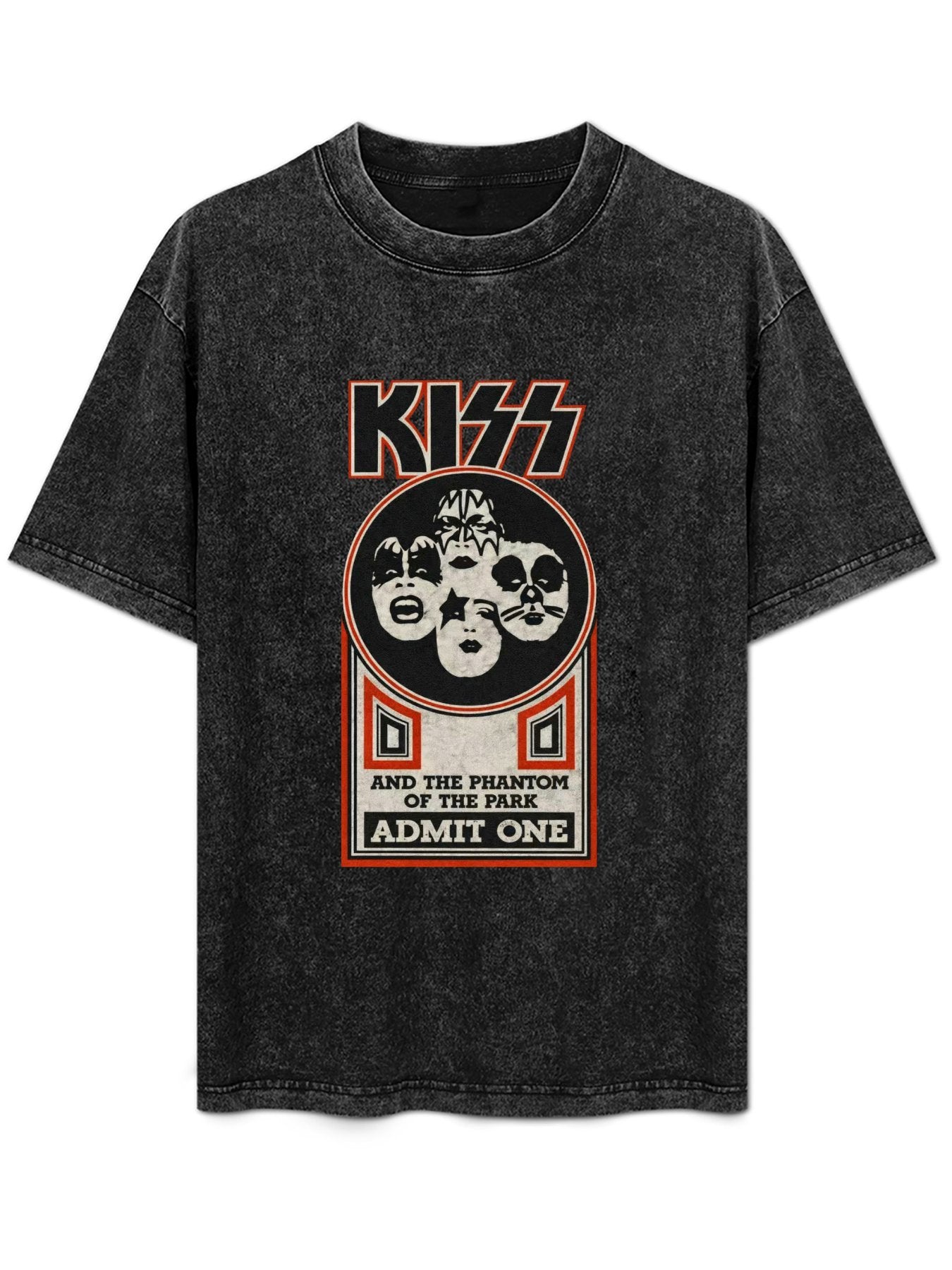 KISS Meets the Phantom of the Park Ticket Graphic T-Shirt