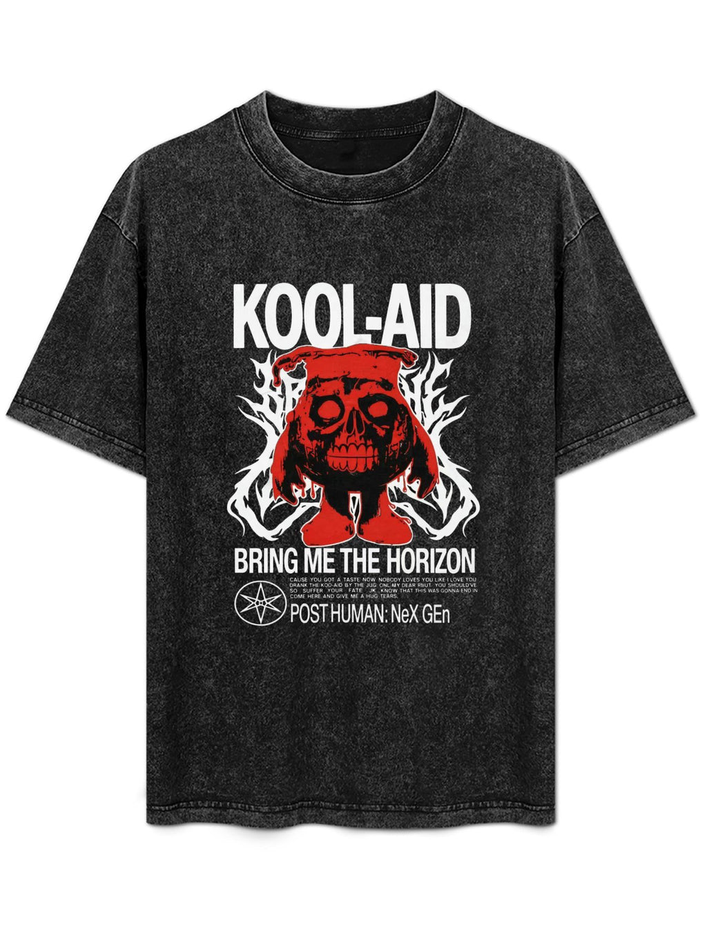 Vintage Washed Bring Me The Horizon Kool-Aid Graphic T-Shirt