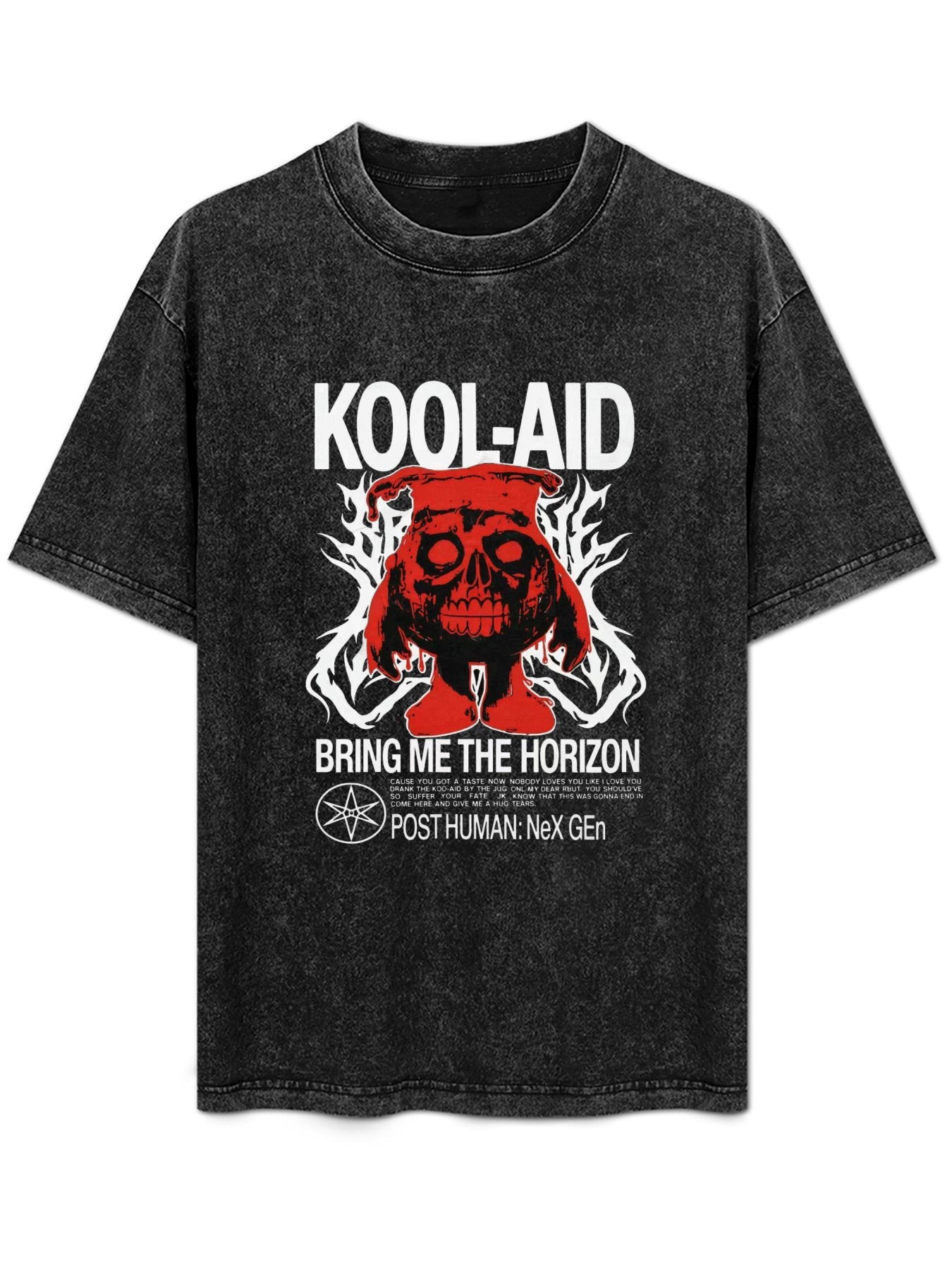 Vintage Washed Bring Me The Horizon Kool-Aid Graphic T-Shirt