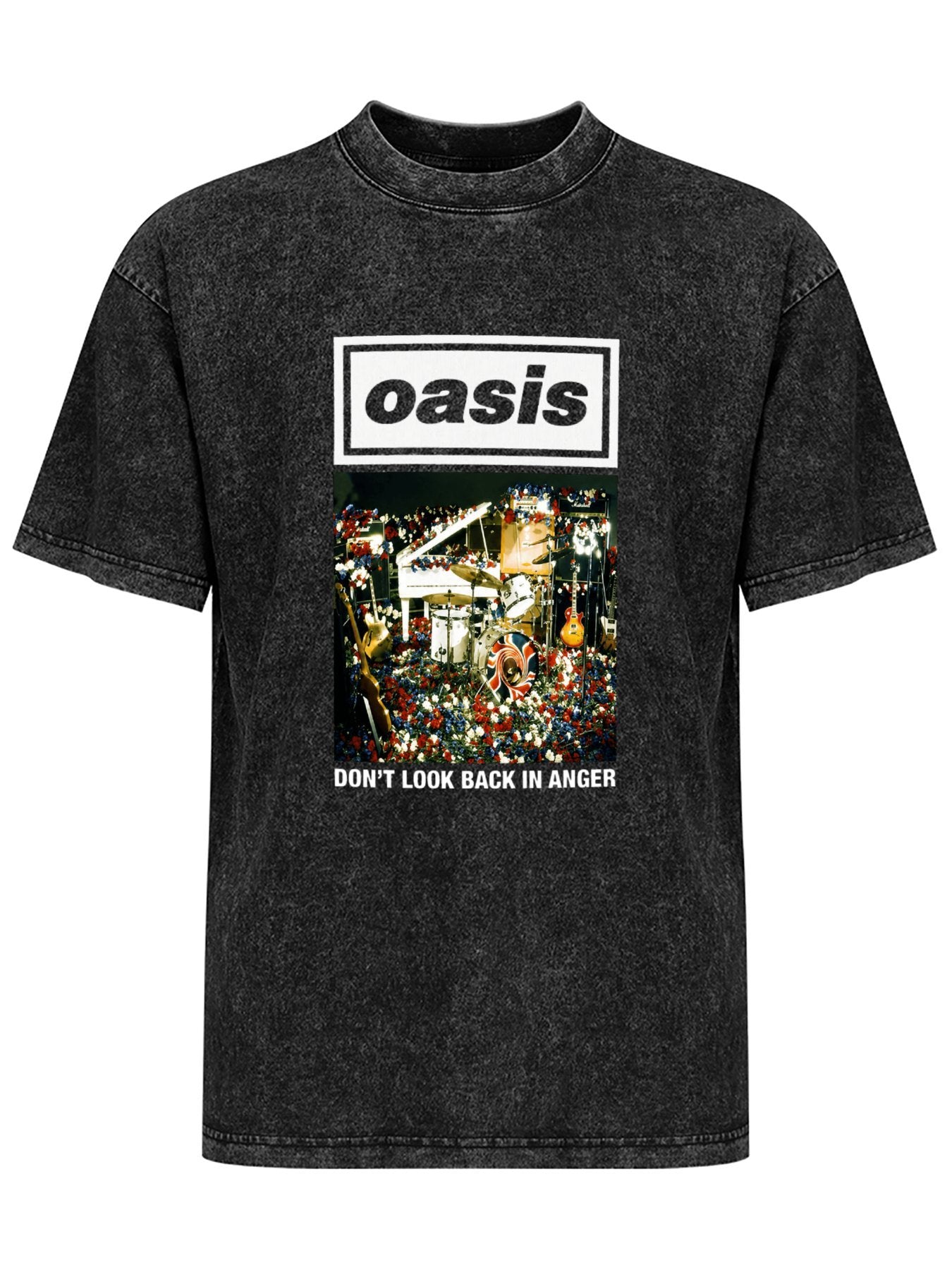 Oasis Don’t Look Back in Anger Drum Kit Graphic T-Shirt