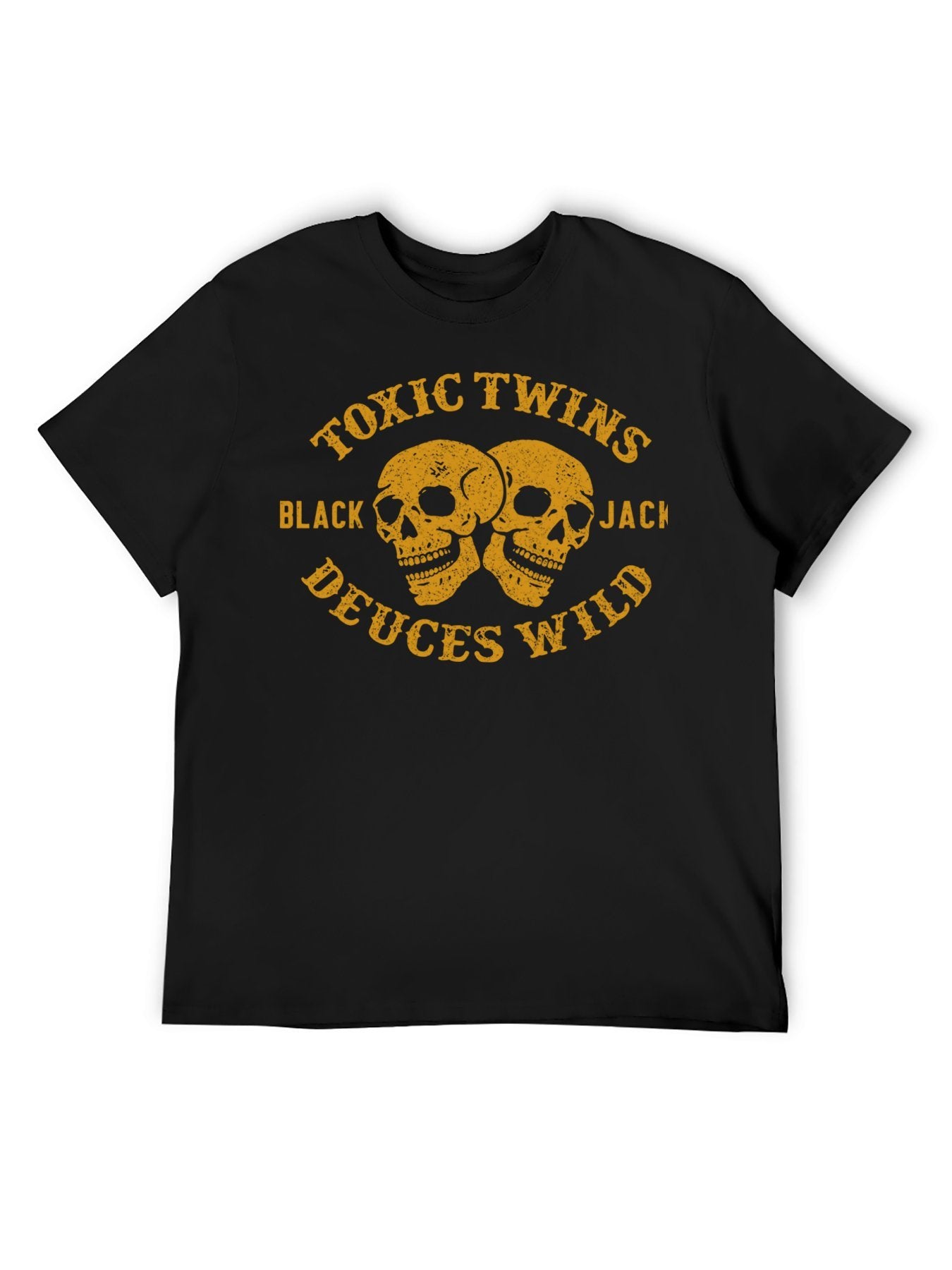 Toxic Twins Twin Skull Vintage Graphic T-Shirt