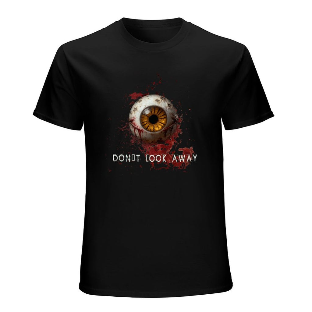 Don't Look Away Eyeball Graphic Black T-Shirt