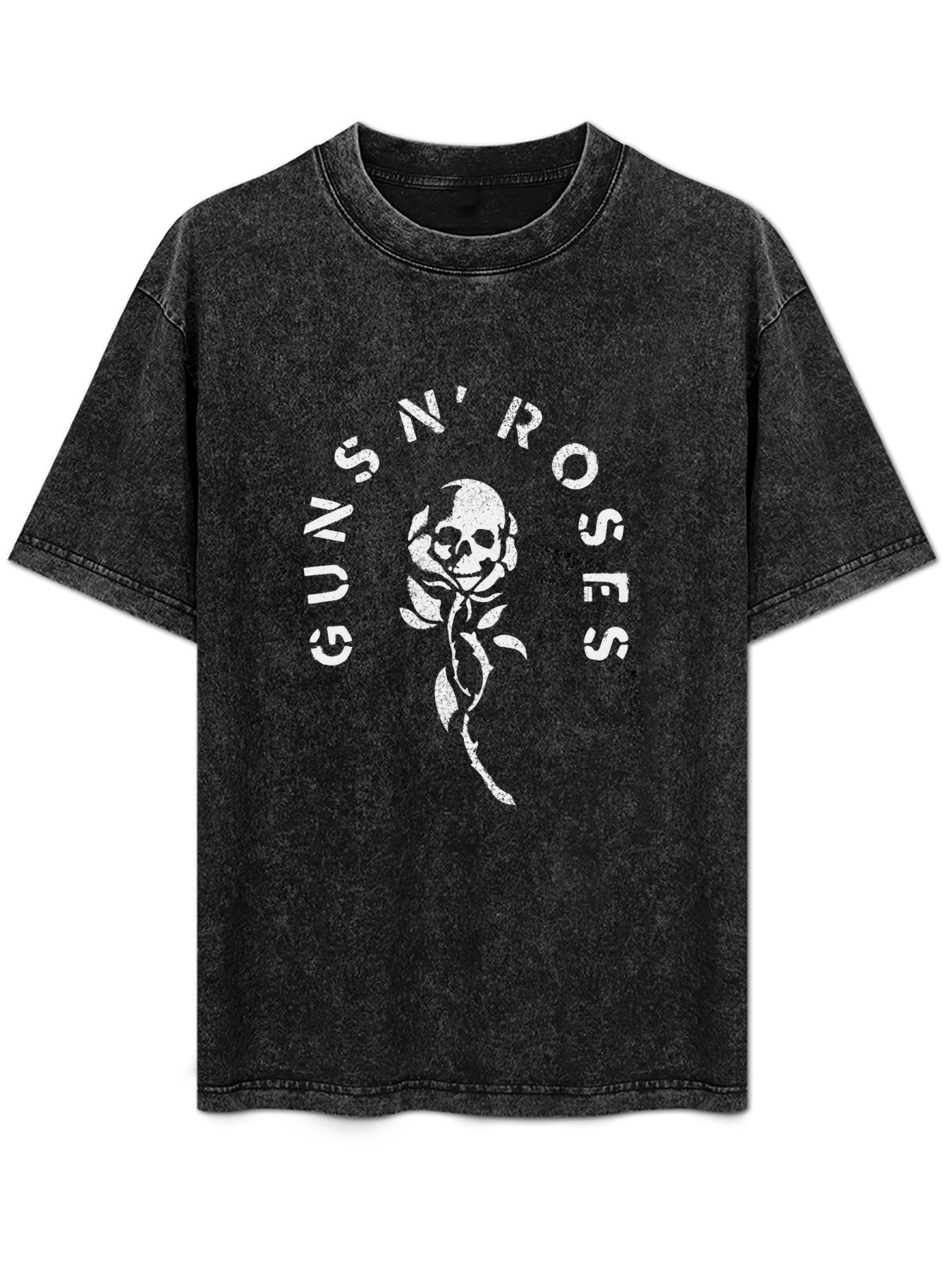 Guns N’ Roses Skull and Rose Vintage Graphic T-Shirt