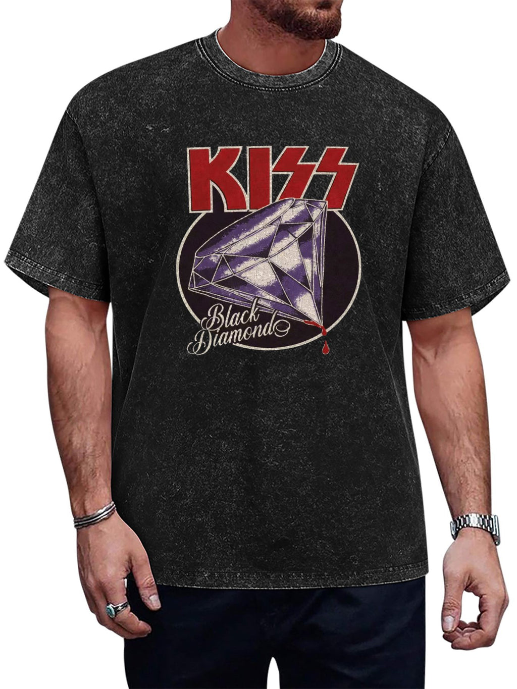 KISS Black Diamond Graphic T-Shirt