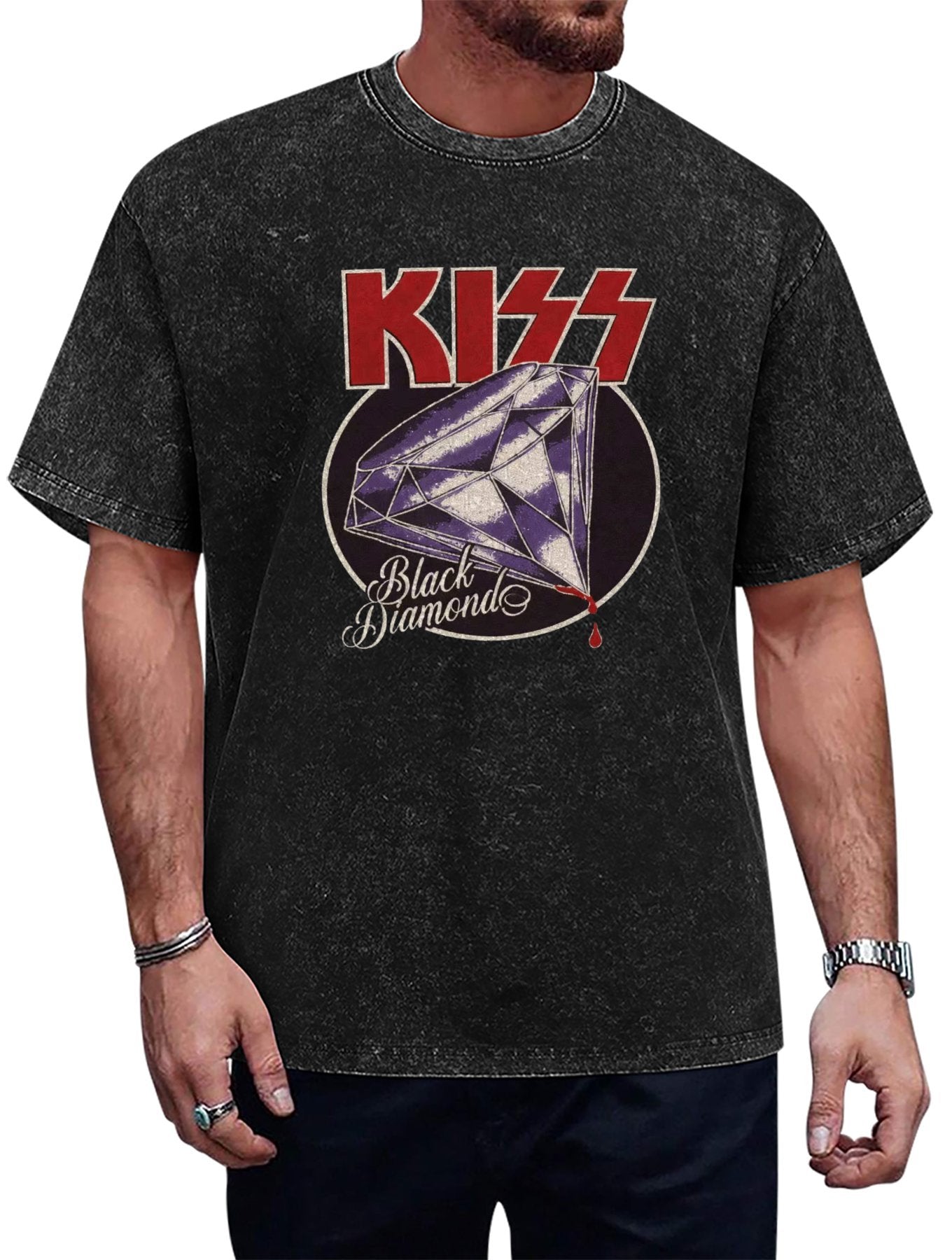 KISS Black Diamond Graphic T-Shirt