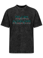Vintage Washed Black Sabbath Gothic Logo Graphic T-Shirt