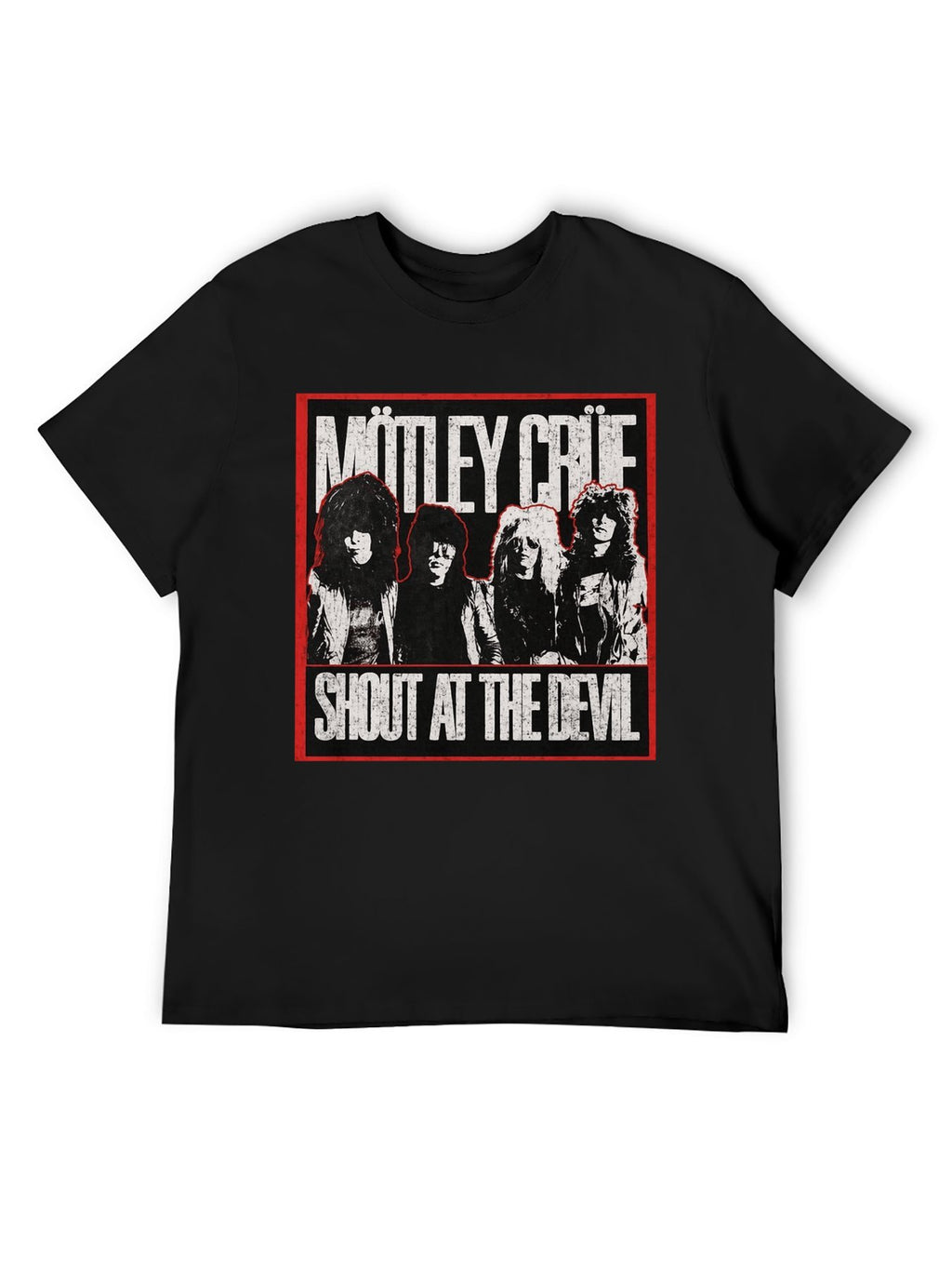 Mötley Crüe Vintage Band Portrait Graphic T-Shirt