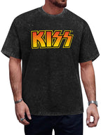 KISS Orange Gradient Logo Graphic T-Shirt