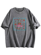 Cherry Graphic Washed T-Shirt