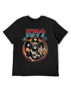 KISS Retro Band Portrait Graphic T-Shirt