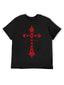 Black Sabbath Red Cross Bat Graphic T-Shirt