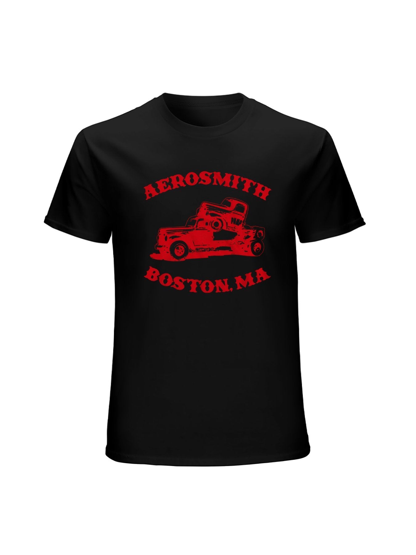 Aerosmith Boston Truck Vintage Graphic T-Shirt